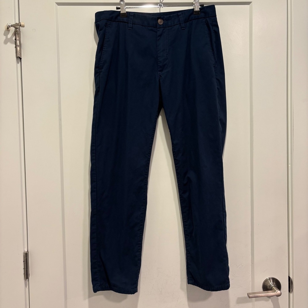 Bonobos Mens Slim Fit Chino Pants Navy Blue 31x28 Business Casual Cotton